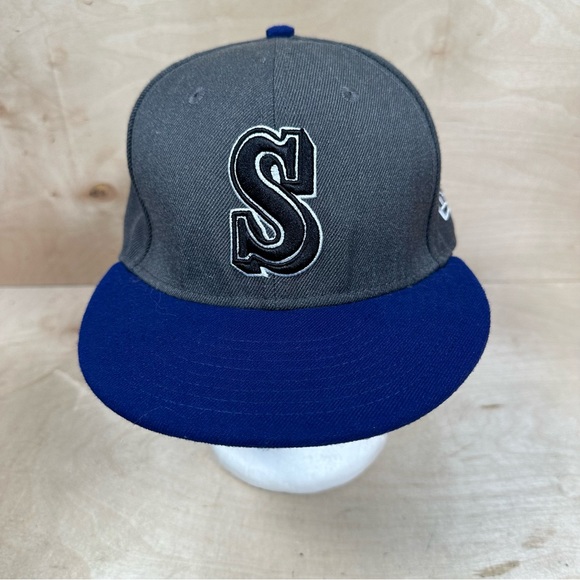 New Era Accessories Seattle Mariners Hat Cap New Era Size 7 38 Gray